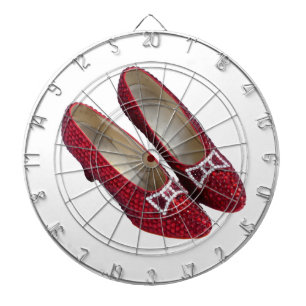 Ruby Red Slippers Shoes Wicked Dart Board