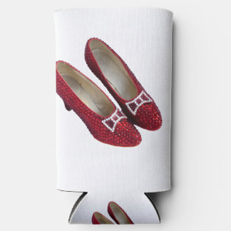 Ruby Red Slippers Shoes Wicked Seltzer Can Cooler