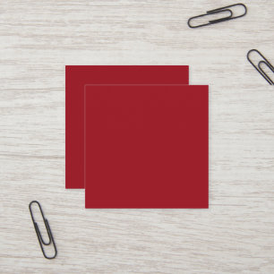 Ruby Red Square Business Card
