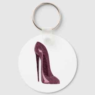 Ruby Red Stiletto Shoe Key Ring