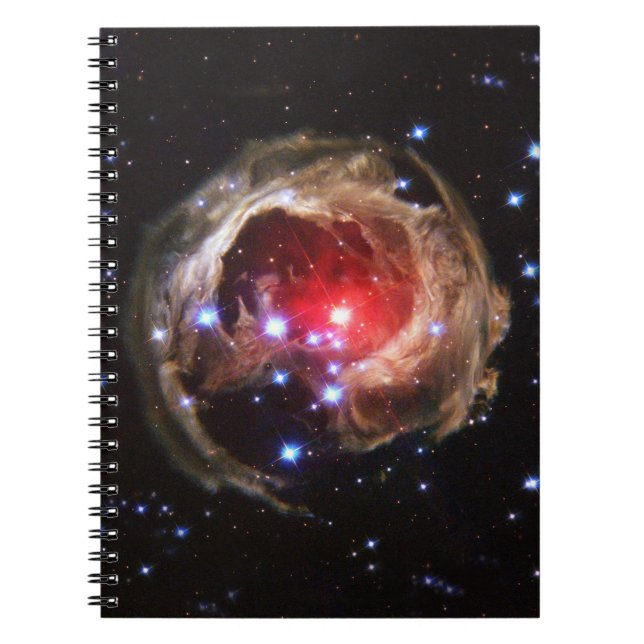Ruby Red Supergiant Star Dust Notebook (Front)