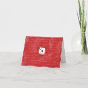 Ruby Red Thank You Card