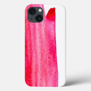 Ruby red watercolor swish iPhone 13 case