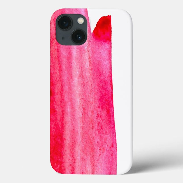 Ruby red watercolor swish Case-Mate iPhone case (Back)