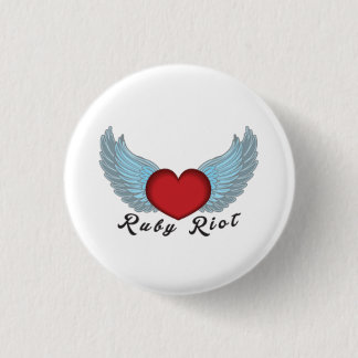 Ruby Riot Badge Button