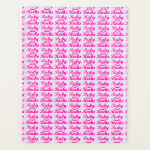 Ruby Rocks design SWEET PINK Planner