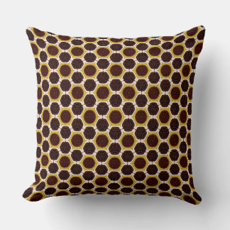 Ruby Rubix crimson red white geometric pattern Cushion