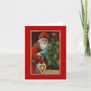 Ruby Santa Note Card