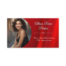 Ruby Shine Pageant Business Card