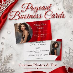 Ruby Shine Pageant Business Card