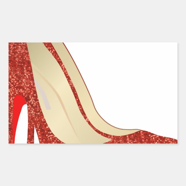 ruby slippers rectangular sticker (Front)