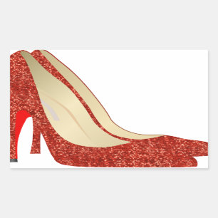 ruby slippers rectangular sticker