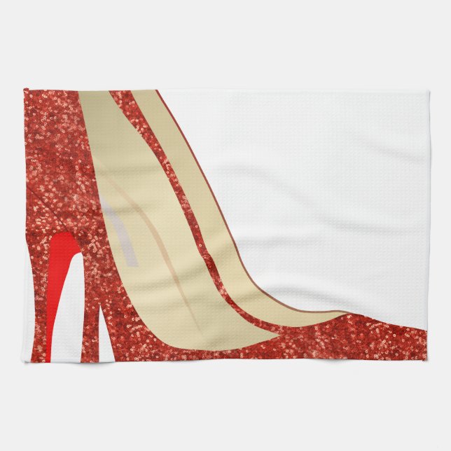 ruby slippers tea towel (Horizontal)