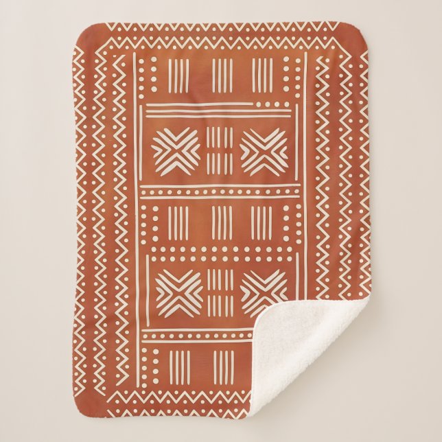 Ruby Solitude Heart of the High Desert Sherpa Blanket (Front)