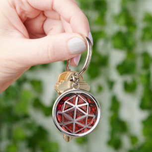 Ruby Sphere Keychain