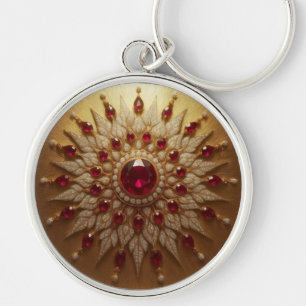 Ruby Sun Keychain