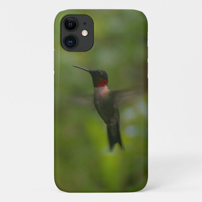 Ruby Throat Hummingbird Case-Mate iPhone Case (Back)
