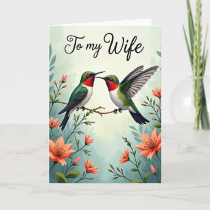 Ruby Throat Mothers Day Card