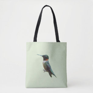 Ruby-Throated Hummingbird Bird Photography Tote Bag