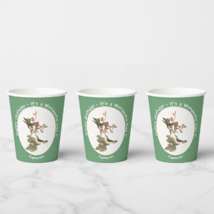 Ruby-throated Hummingbird, Birthday or Other Party Paper Cups
