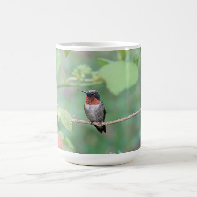 Ruby Throated Hummingbird Coffee Mug (Center)