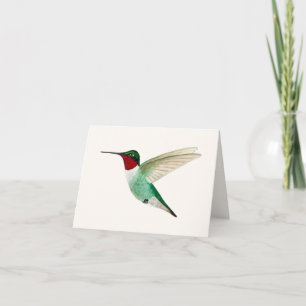 Ruby-throated Hummingbird Greeting Card