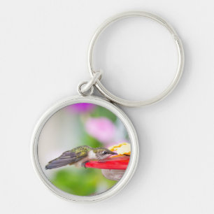 Ruby-Throated Hummingbird Key Chain #0624