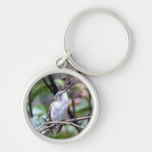 Ruby-Throated Hummingbird Key Ring