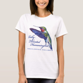 Ruby Throated Hummingbird Latin T-Shirt