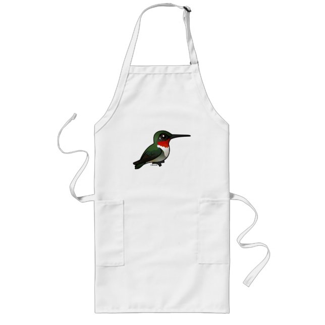 Ruby-throated Hummingbird Long Apron (Front)