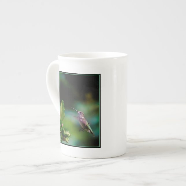 Ruby-throated Hummingbird - Original Photograph Bone China Mug (Front Left)