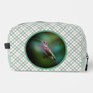 Ruby-throated Hummingbird Original Photograph Dopp Kit