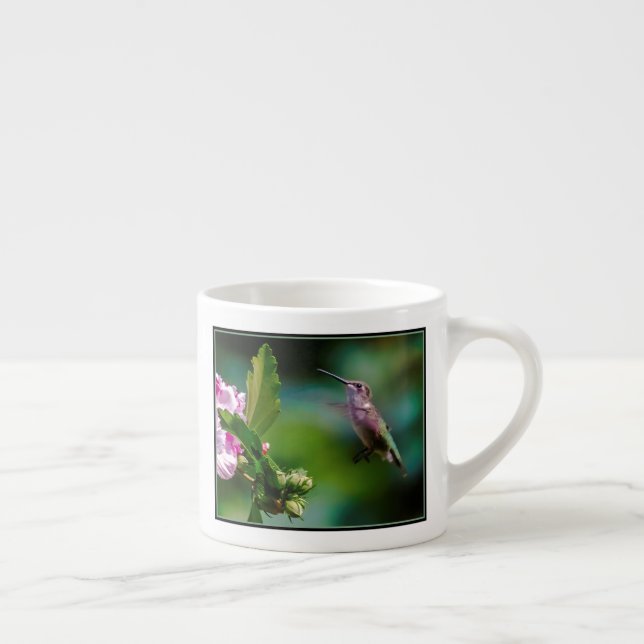 Ruby-throated Hummingbird - Original Photograph Espresso Cup (Right)