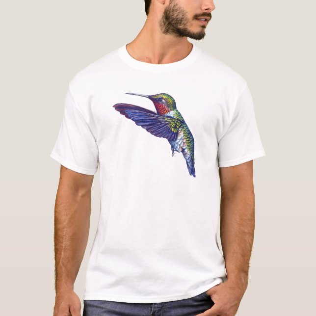 Ruby Throated Hummingbird T-Shirt (Front)