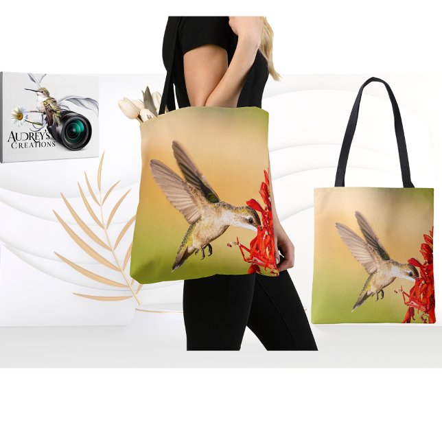 Ruby-Throated Hummingbird  Tote Bag (Creator Uploaded)