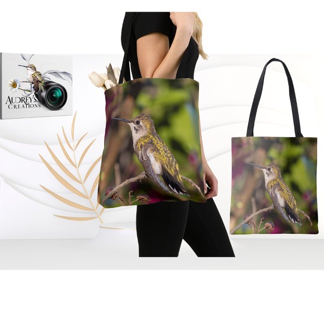Ruby-Throated Hummingbird  Tote Bag (Creator Uploaded)