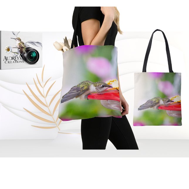 Ruby-Throated Hummingbird  Tote Bag (Creator Uploaded)