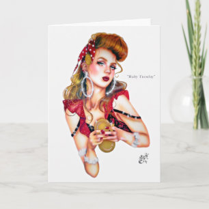 Ruby Tuesday by Elizabeth Austin Greeting Card