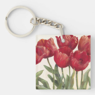 Ruby Tulips Key Ring