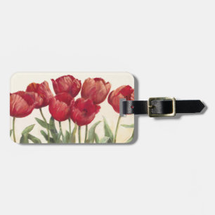 Ruby Tulips Luggage Tag
