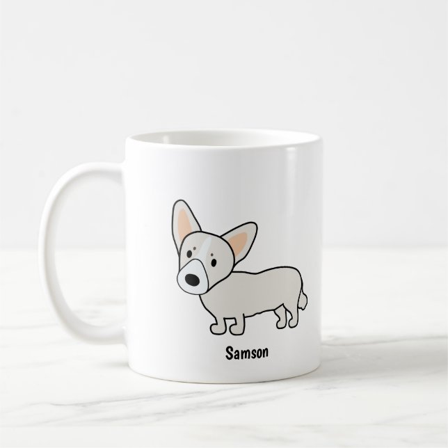 Rubyfornia Pembroke Welsh Corgi Classic Mug (Left)
