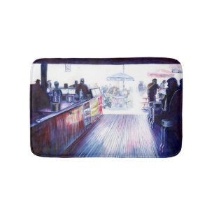 Ruby's, Coney Island, New York Bath Mat