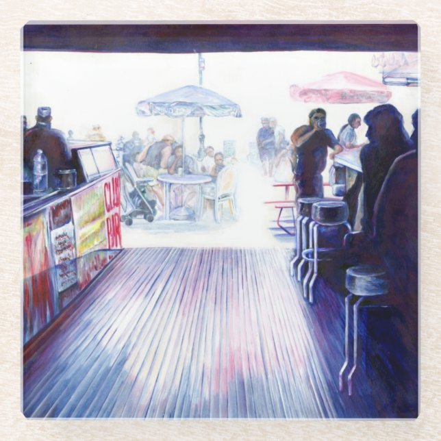 Ruby's, Coney Island, New York Glass Coaster (Front)