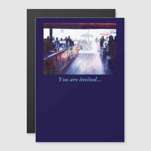 Ruby's, Coney Island, New York Magnetic Invitation (Front/Back)