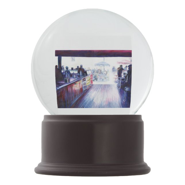 Ruby's, Coney Island, New York Snow Globe (Front)