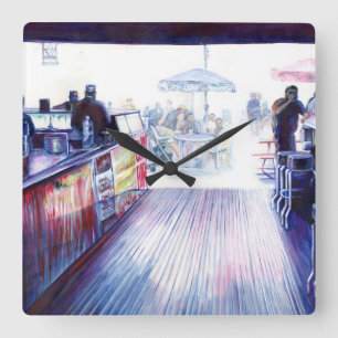 Ruby's, Coney Island, New York Square Wall Clock