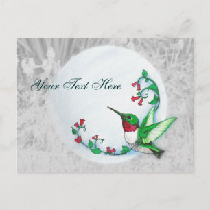 Rubythroated Hummingbird Postcard