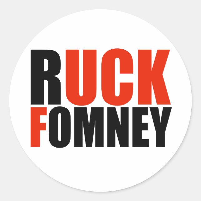 RUCK FOMNEY- CLASSIC ROUND STICKER (Front)
