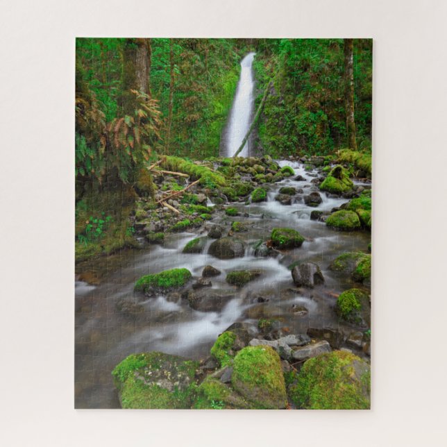 Ruckel Creek Falls, Columbia River Gorge Oregon Jigsaw Puzzle (Vertical)