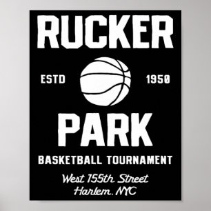 Rucker Park Sketll Tournament Harlem Nyc Streetll Poster